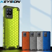 keysion shockproof case for realme 8 5g 8 pro 7 gt neo q3 c20 c17 c15 c11 honeycomb phone cover for oppo a94 a74 a54 a93 a73 a53