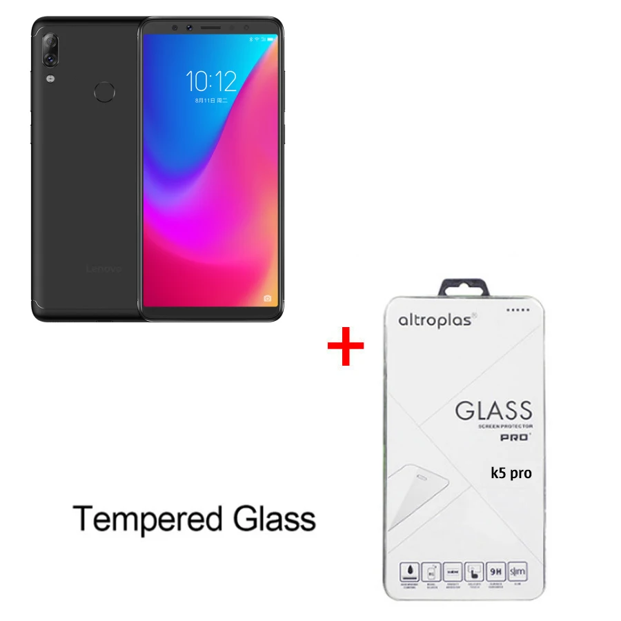 Black N Temper Glass Глобальная версия lenovo K5 Pro 4050 мАч 4 Гб 64 Гб четыре камеры 5,99 ''18:9 смартфон Snapdragon636 Восьмиядерный 4G LTE мобильный телефон - Цвет: Black N Temper Glass
