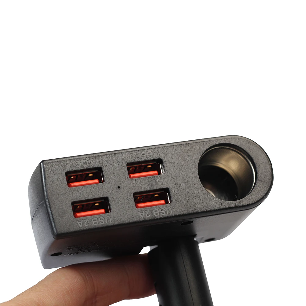 

Car Lighter Extension With Usb *4 Charger P-999 Cigarette Lighter Power Socket For Cigarette Lighter Of Automobile Motorcycle