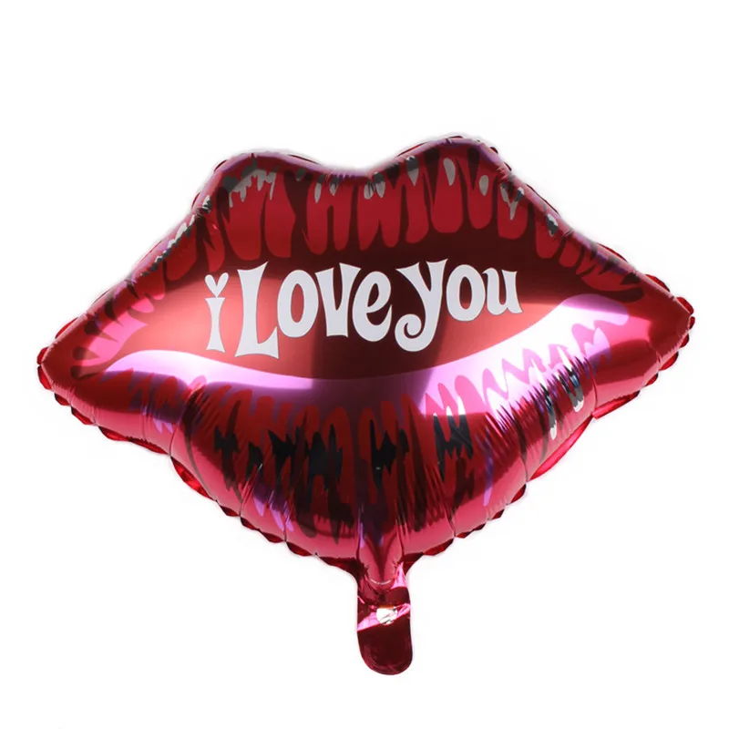 

57*50cm 5pcs Red Lip Balloon Love Kiss Me Heart Shape Helium Balloon Wedding Girl Layout Valentine Party Decoration Globos