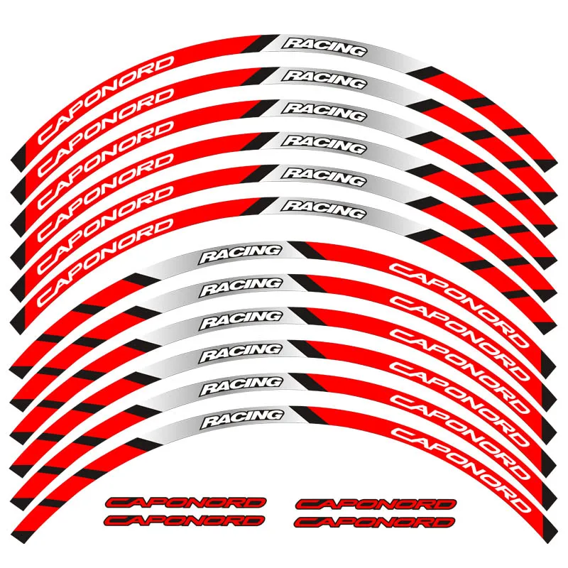 12 шт. светоотражающие наклейки на колеса мотоцикла для Aprilia CAPONORD|Наклейки и