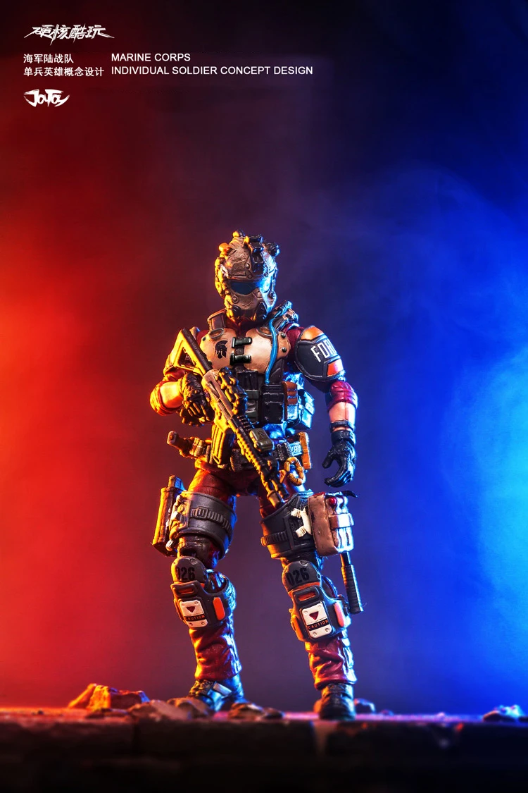 JOYTOY 1/18 фигурки 3 шт Морской корпус военный солдат фигурка модель игрушки коллекция игрушек