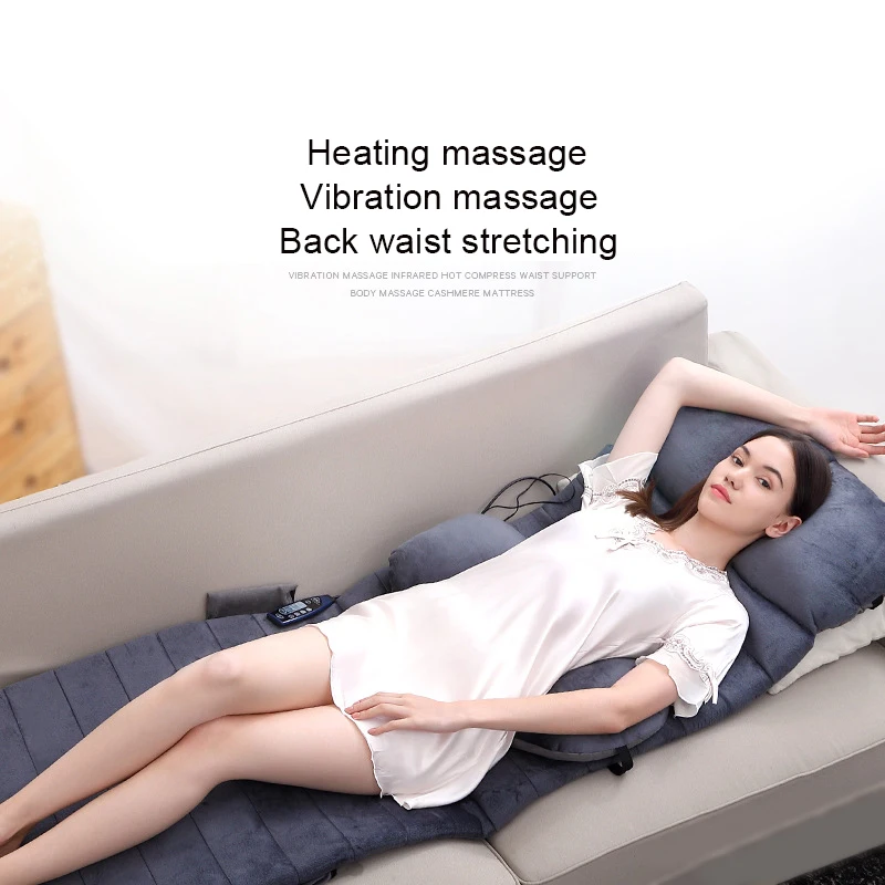 Электрическая подушка для массажа всего тела с подогревом Вибрирующая шеи плеч