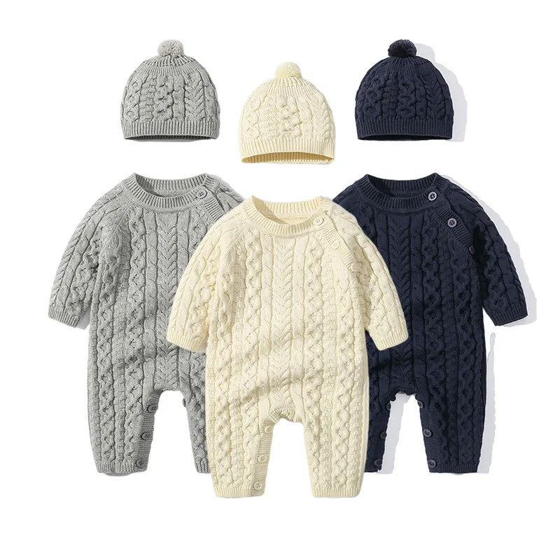 

Зимние теплые трикотажные Комбинезоны для маленьких мальчиков