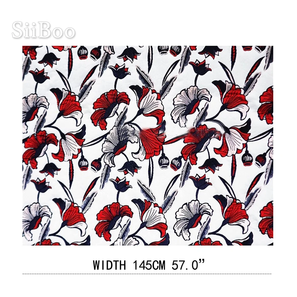 Итальянская 3D красочная цветочная тисненая стильная элегантная жаккардовая