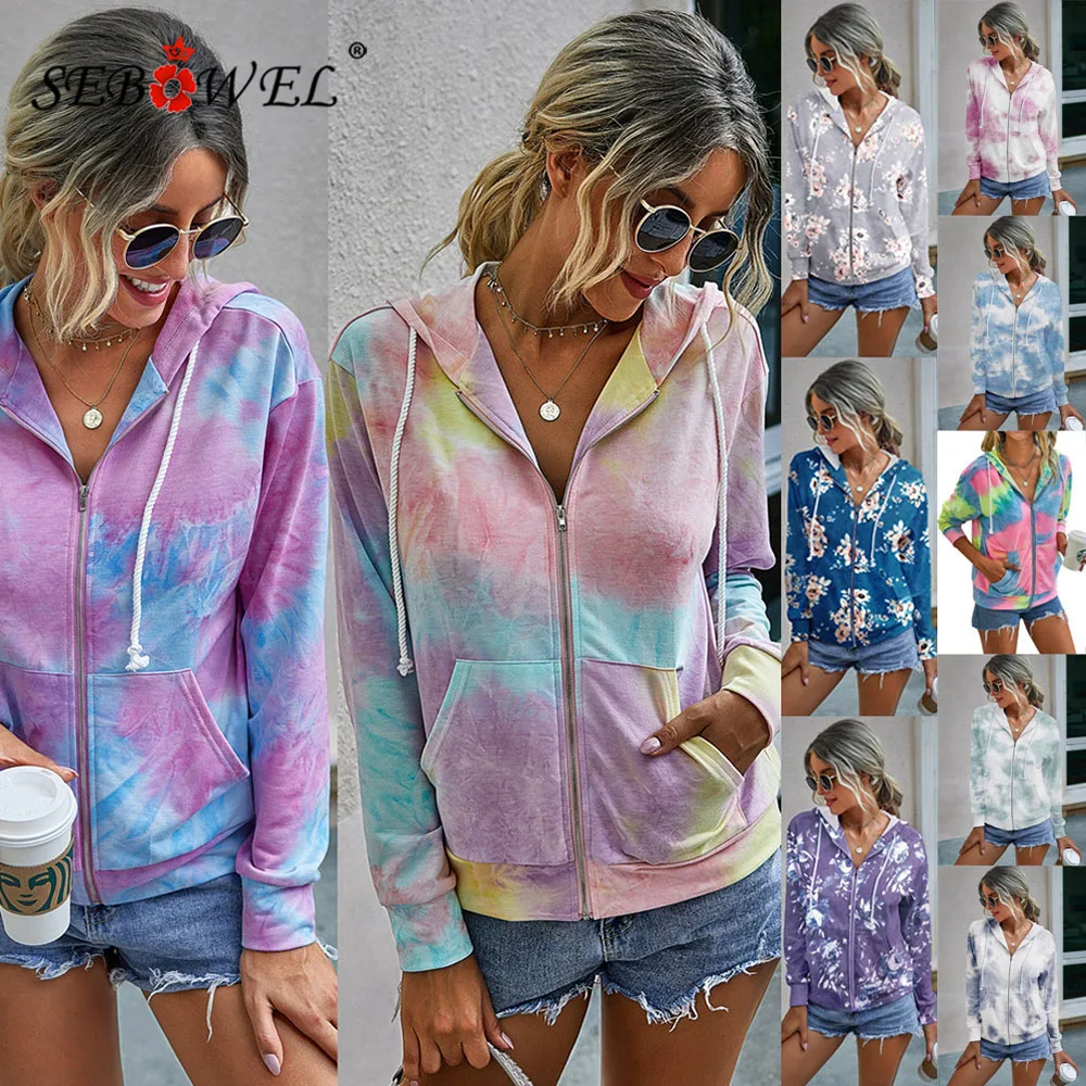 

Куртка женская осенняя с принтом, длинным рукавом и карманами