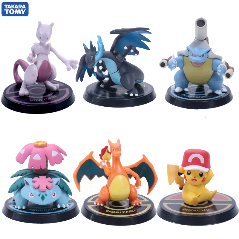 8 см из натуральной Покемон фигурка игрушки Эльф животных Пикачу Arceus Бульбазавр