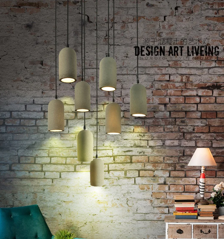 Ретро старая цементная лампа в скандинавском стиле креативная индивидуальность