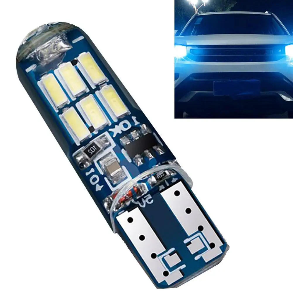 

T10 W5W Водонепроницаемый силиконовый автомобильное светодиодное освещение для чтения номерной знак Дверь лампа аксессуары для автомобильно...