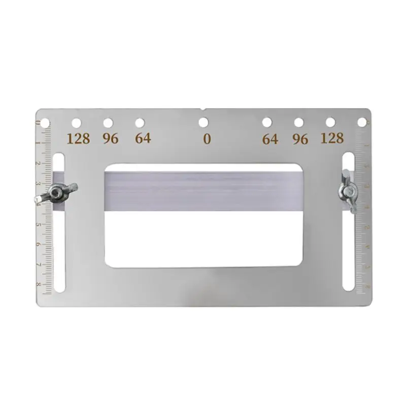 

Stainless Steel Door Furniture Handle Punch Locator Template Wood Drill Guiding Mulitifunction Woodworking