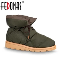 fedonas fashion 2022 ins women brand new ankle boots winter warm female snow boots platforms casual short shoes woman boots