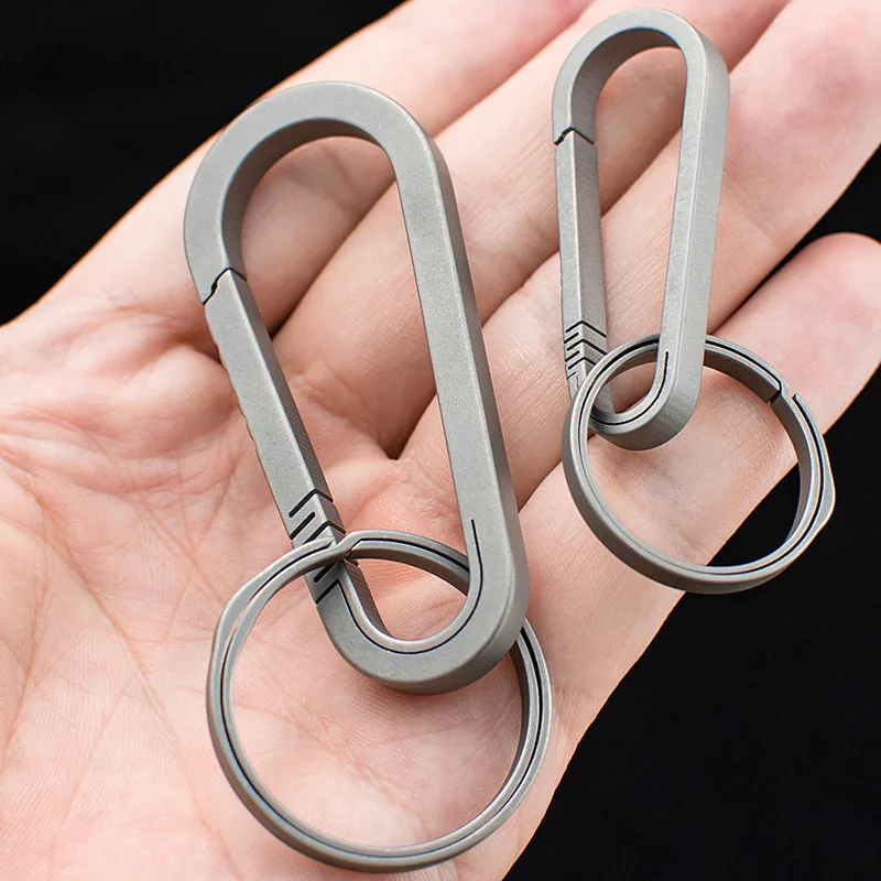 

Titanium Alloy Carabiner Mini Portable Lightweight Hanging Buckle for Outdoor ALS88