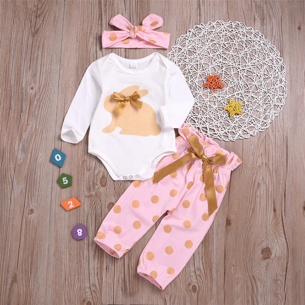 Комплект одежды для девочек Детский комбинезон с длинным рукавом комплект из