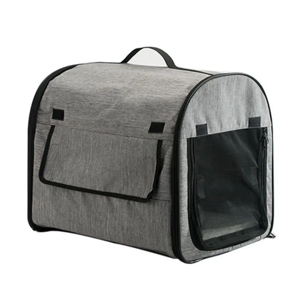 

Портативная переноска для домашних животных, собак, кошек с безопасной молнией и карманом для хранения, идеально подходит для путешествий н...