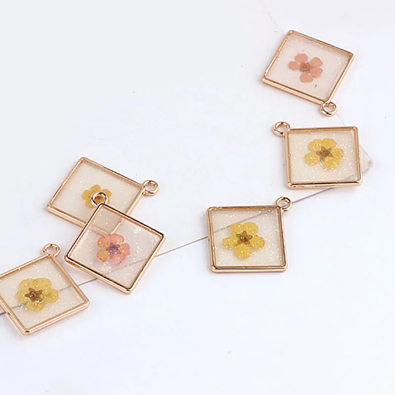 Серьги с вечным цветком 6 шт. для женщин сплав висячий кулон материал сделай сам