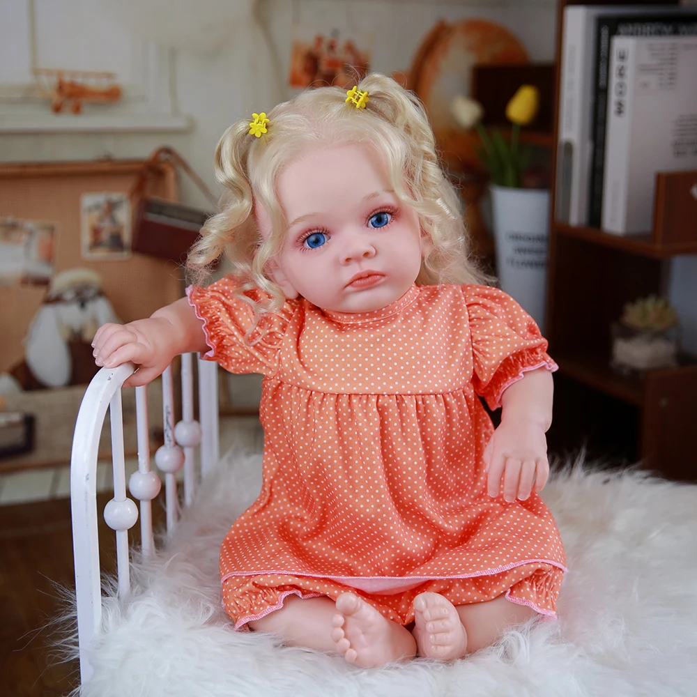 

Realistic Reborn Baby 24 '' Silicone Doll Lifelike Bebe Reborn Dolls for Children Birthday Gift Princess Toy Dolls