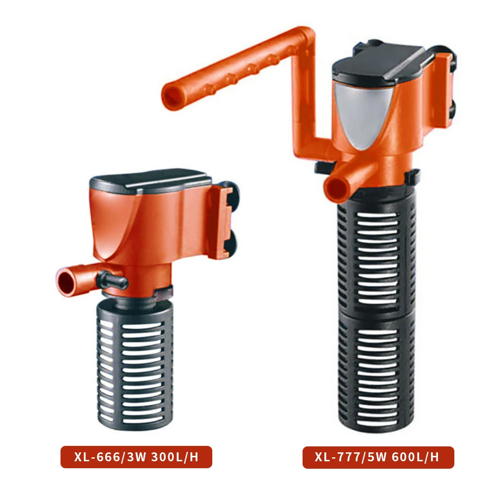 3 в 1 внутренний аквариумный фильтр кислородные погружные насосы губка вода с