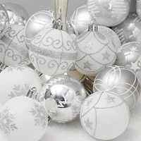 24pcs christmas balls 6cm ornaments shatterproof christmas tree decorations large hanging pvc ball%c2%a0bauble%c2%a0for xmas home%c2%a0party
