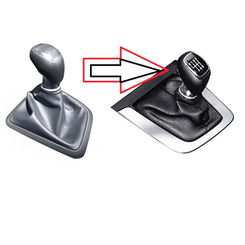 Ручка переключения передач из натуральной кожи 6-скоростная ручка для Hyundai Elantra AD
