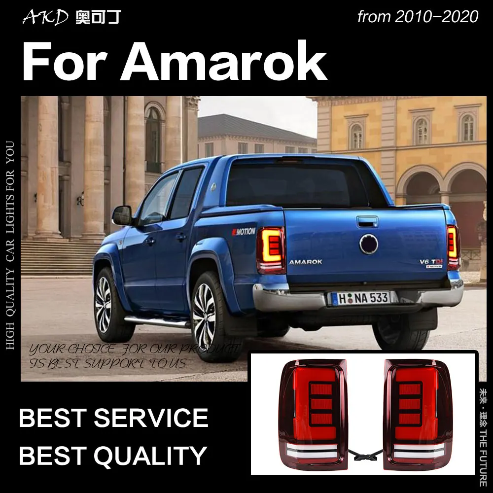 AKD автомобильный Стайлинг задний фонарь для VW Amarok 2010 2020 светодиодный DRL Dynami сигнал