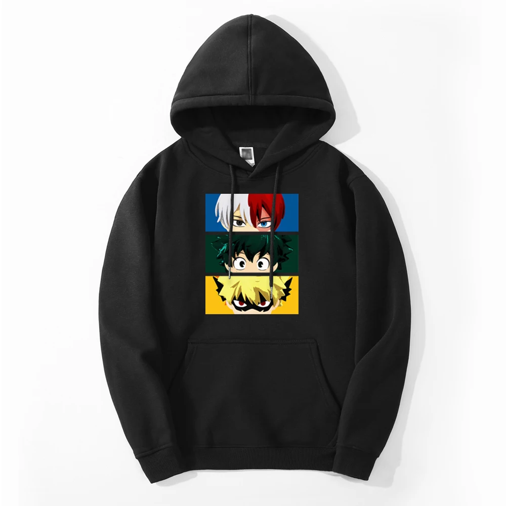 

Мужская толстовка с капюшоном My Hero Академия Deku Bakugou аниме зимняя повседневная спортивная толстовка флисовая плотная одежда дышащая одежда