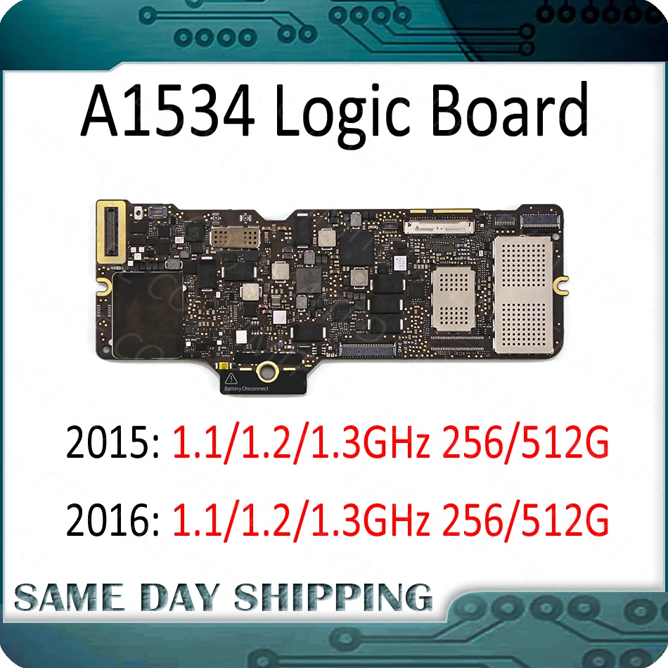 Материнская плата A1534 для ноутбука 820-00045-A 820-00244-A MacBook Retina логическая 12 дюймов 256/512