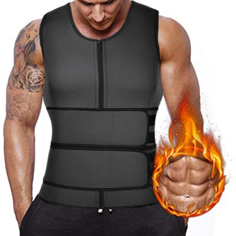 

Men Shapewear Slimming Body Shaper Waist Trainer Sweat Vest Neoprene Sauna Vest for Weight Loss Tummy Fat Burner Slimming Corset