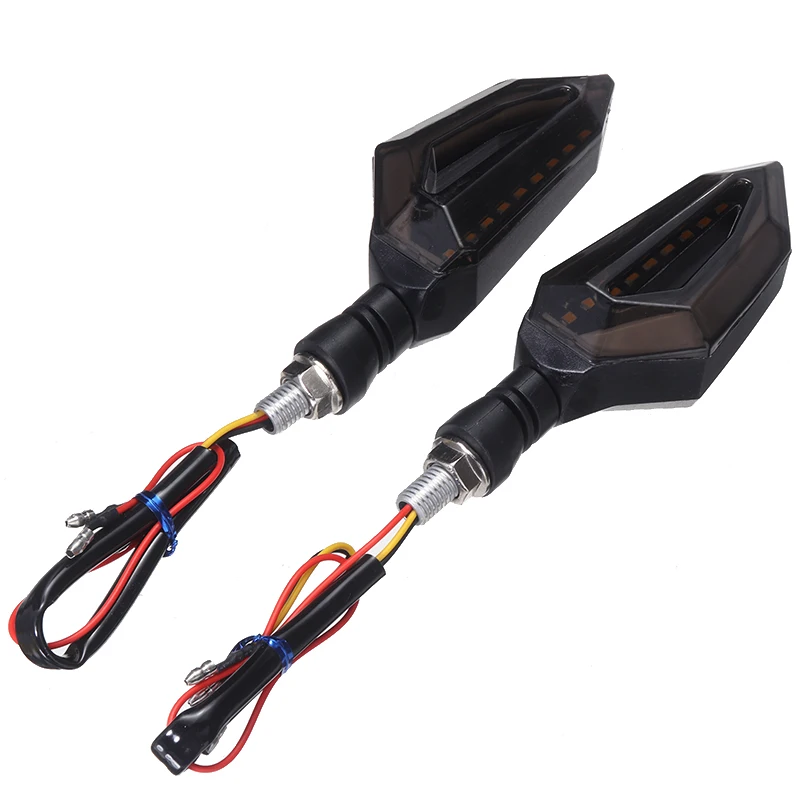 

2pcs 12V 9W Motorcycle Amber 3528 LED Turn Signal Indicator Light Blue Day-time Running Lamp For Scooter Off Road DIY Parts