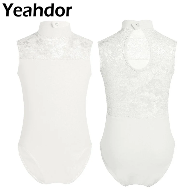 

Трико детское, без рукавов, с кружевом на спине, для девочек