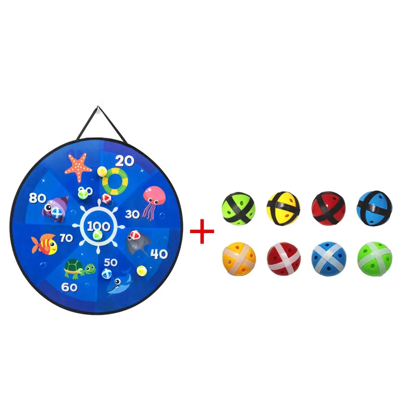 

66CM Children's Target Toy Safety Sticky Ball Cloth Quality Target Darts Toy Indoor Outdoor Parent-child Activity Game Toy