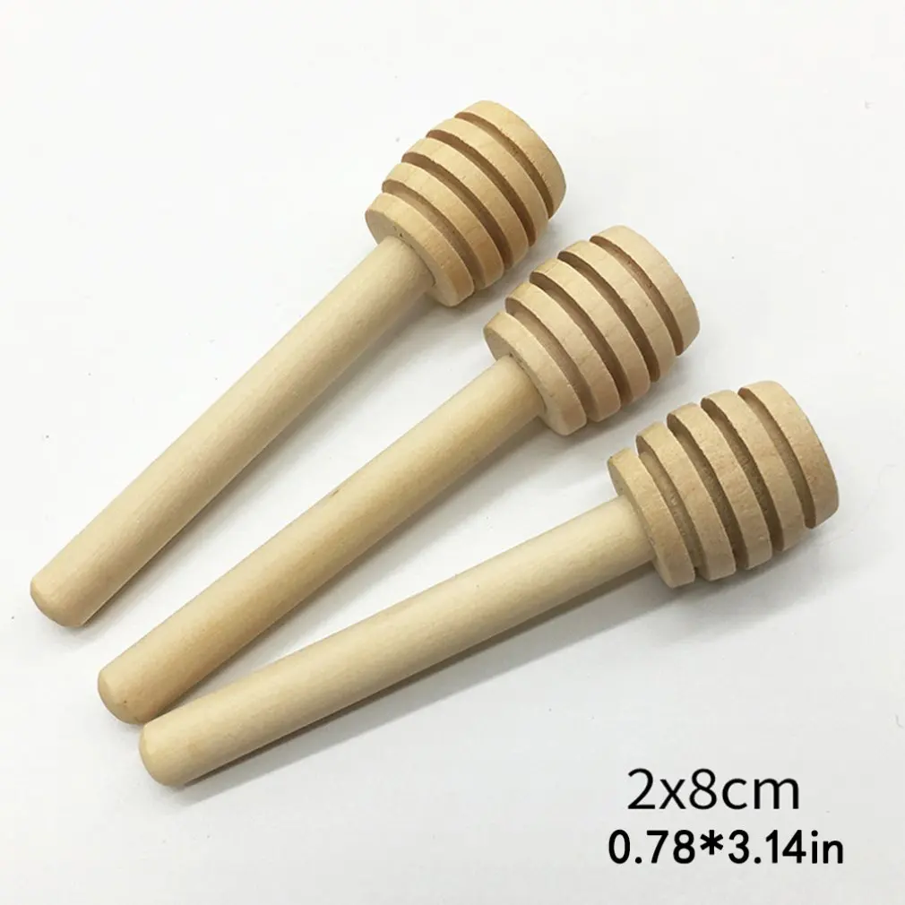 

High Quality Practical Mixing Wooden Honey Stick Solid Coffee Milk Tea Stirring Stick Natural Health Honey Stir Stick Stirrer