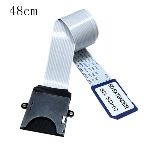 Адаптер для чтения карт SD на SD, гибкий удлинитель для карт MicroSD на SD/SDHC/SDXC для автомобильных gps мобильных телефонов, кабели для передачи данных - Цвет: 48CM