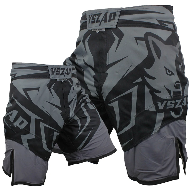 VSZAP SHADOW HUNTER шорты MMA Бег Фитнес Бокс смешанные тренировки Боевые искусства серый