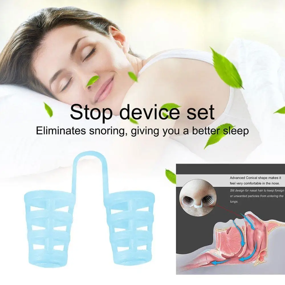 

Anti Snore Apnea Nose Clip Anti-Snoring Breathe Aid Stop Snoring Snore Sleeping Equipment Device Stop Aid Q5J6