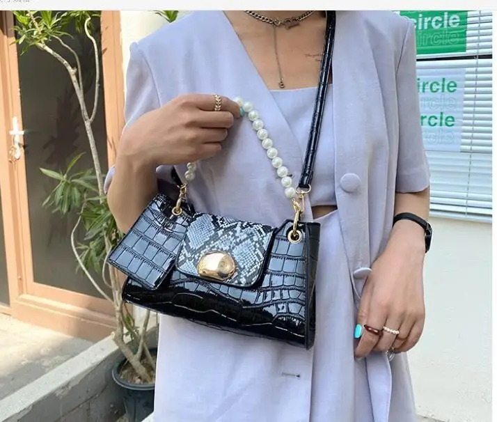 

Fashion handbag large lady casual tote bag luxury messenger shoulder bag tote bag black 22