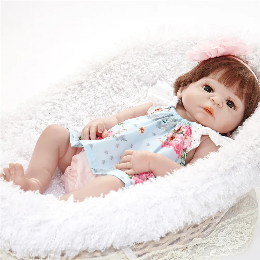 Reborn Baby Doll Princess Girl Dolls Full Body Soft Silicone Babies Girls Lifelike Real Born Bebe Bonecas | Игрушки и хобби