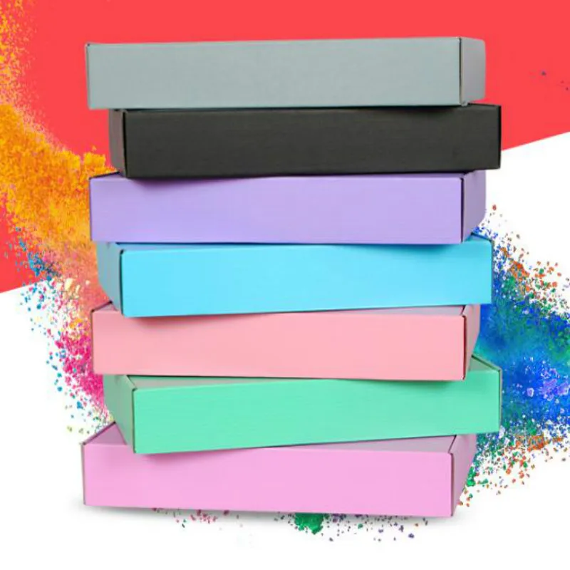 Картонная упаковка из крафт-бумаги Подарочная бумажная коробка ручной работы