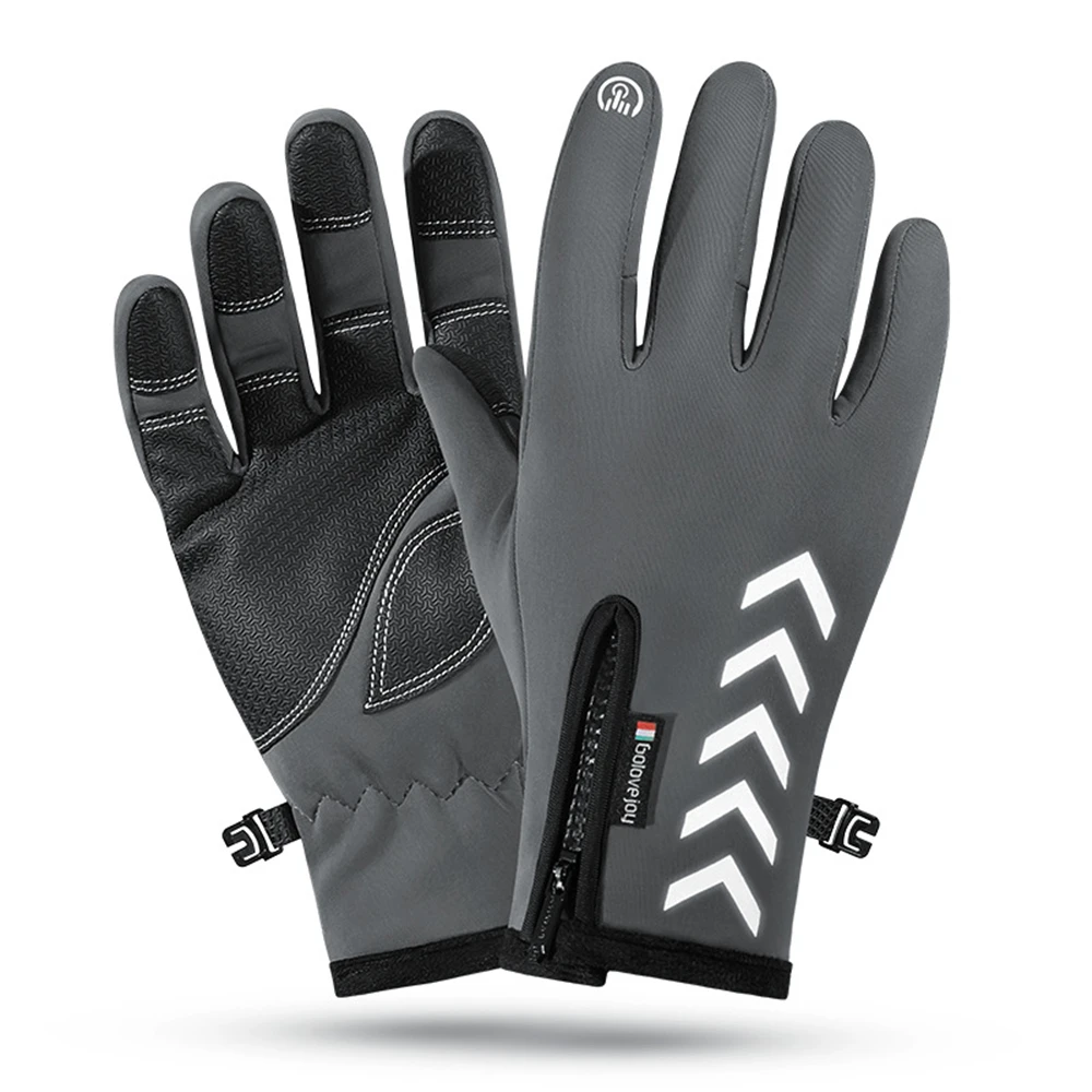 Спортивные зимние перчатки велосипедные водонепроницаемые теплые