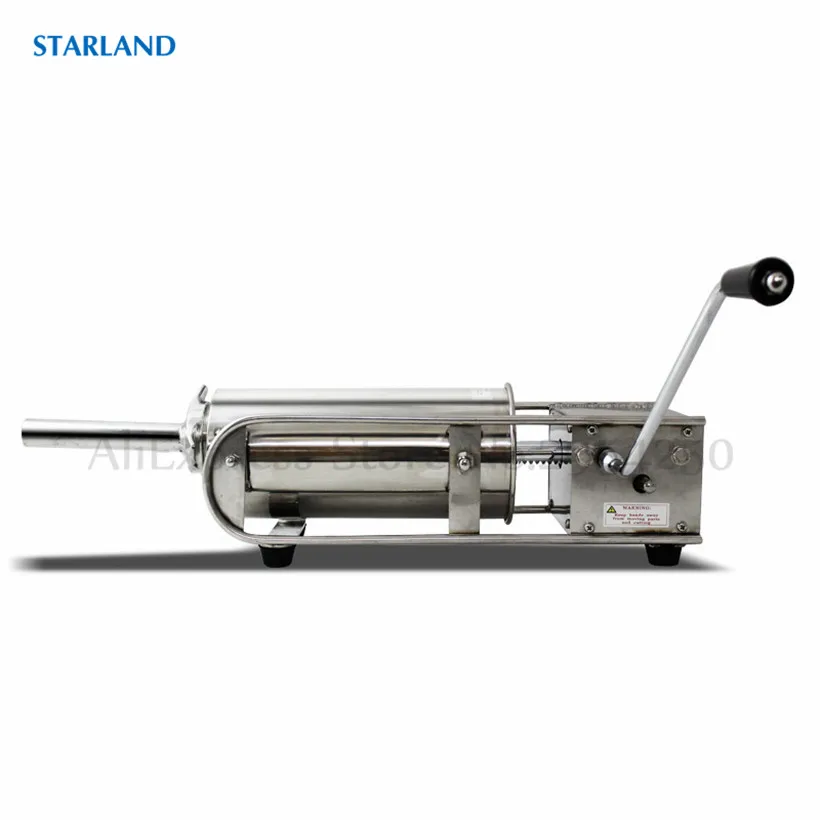 Горизонтальный колбасный шприц из нержавеющей стали 3 л коммерческая машина для