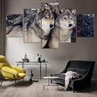 Картина на холсте, настенное искусство, постеры и принты с волком, фотография для гостиной, украшение для дома в рамке