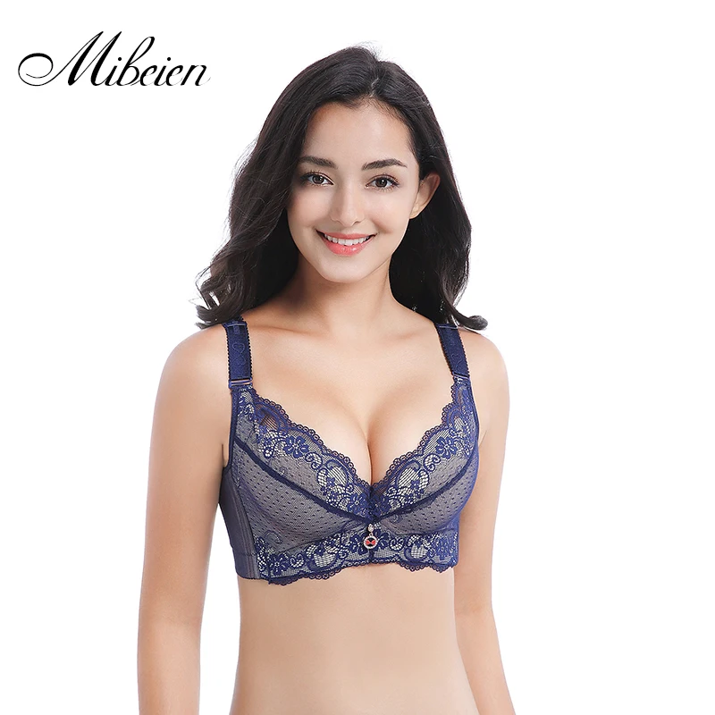 

big size bra lingerie femme sexy underwear women Lace small chest large size thickening push up bra top female brassiere 100B