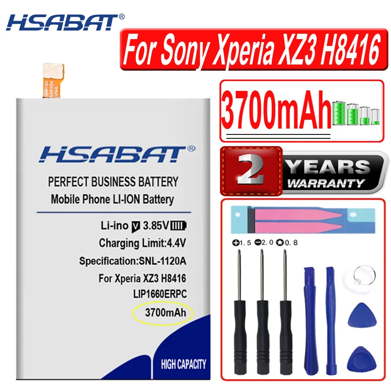 

Аккумулятор высокой емкости HSABAT 3700 мАч LIP1660ERPC для смартфона Sony Xperia XZ3 H8416 H9436 H9493