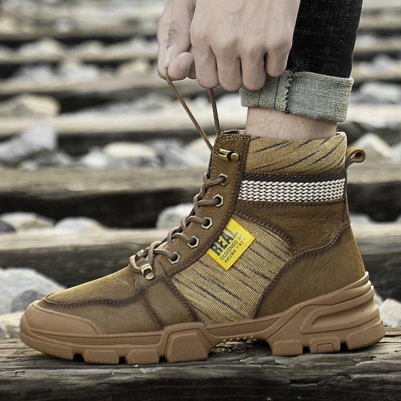 KATESN/Мужская обувь теплые мужские ботинки камуфляжные военные Мужская зимние для