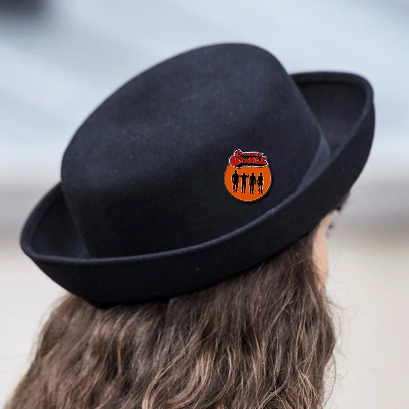 A Clockwork Orange Alex DeLarge Stanley Kubrick Brooch Pins Enamel Metal Badges Lapel Pin Brooches Jackets Fashion Jewelry | Украшения и
