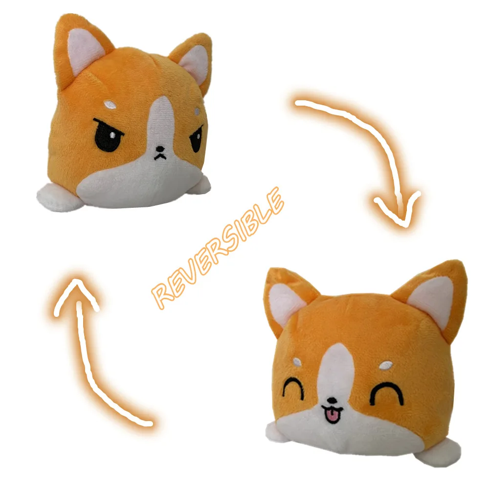 15 см двусторонний плюшевая игрушечная черепаха авокадо Косплей Shiba Лисья