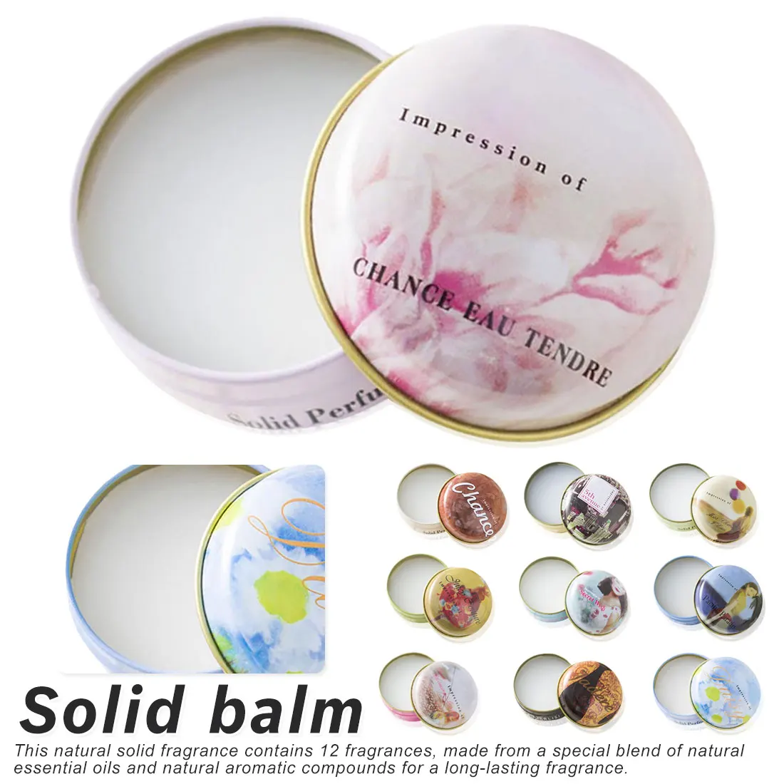 Волшебные твердые духи для мужчин и женщин без спирта однотонные ароматы