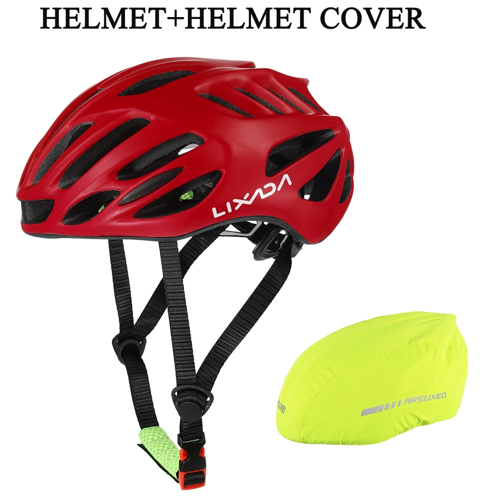 Helmet And Cover Шлем велосипедный шлем крышка 32 вентиляционные отверстия ультралегкий цельно-Формованный EPS спортивный велосипедный шлем с подкладкой коврик горный велосипед - Цвет: Helmet And Cover