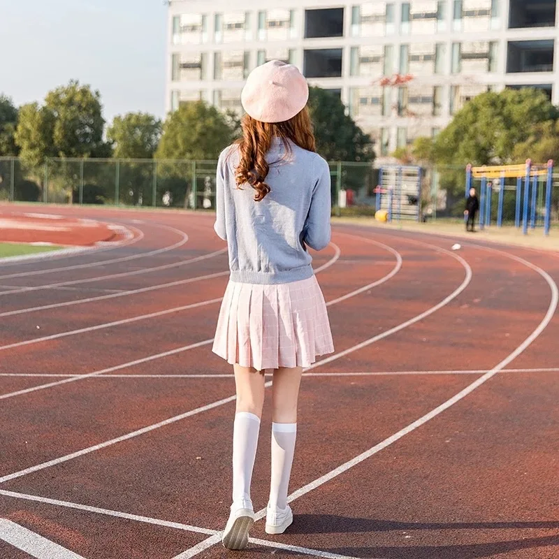 Черные белые бархатные чулки длинные однотонные сексуальные для девочек женские