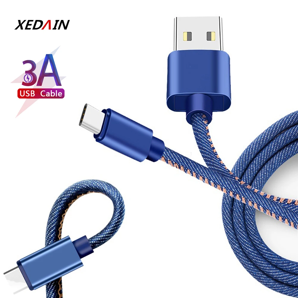 Хорошая 3A Быстрая зарядка кабель с разъемом USB Type C Max Redmi Note 7 Быстрый зарядный для