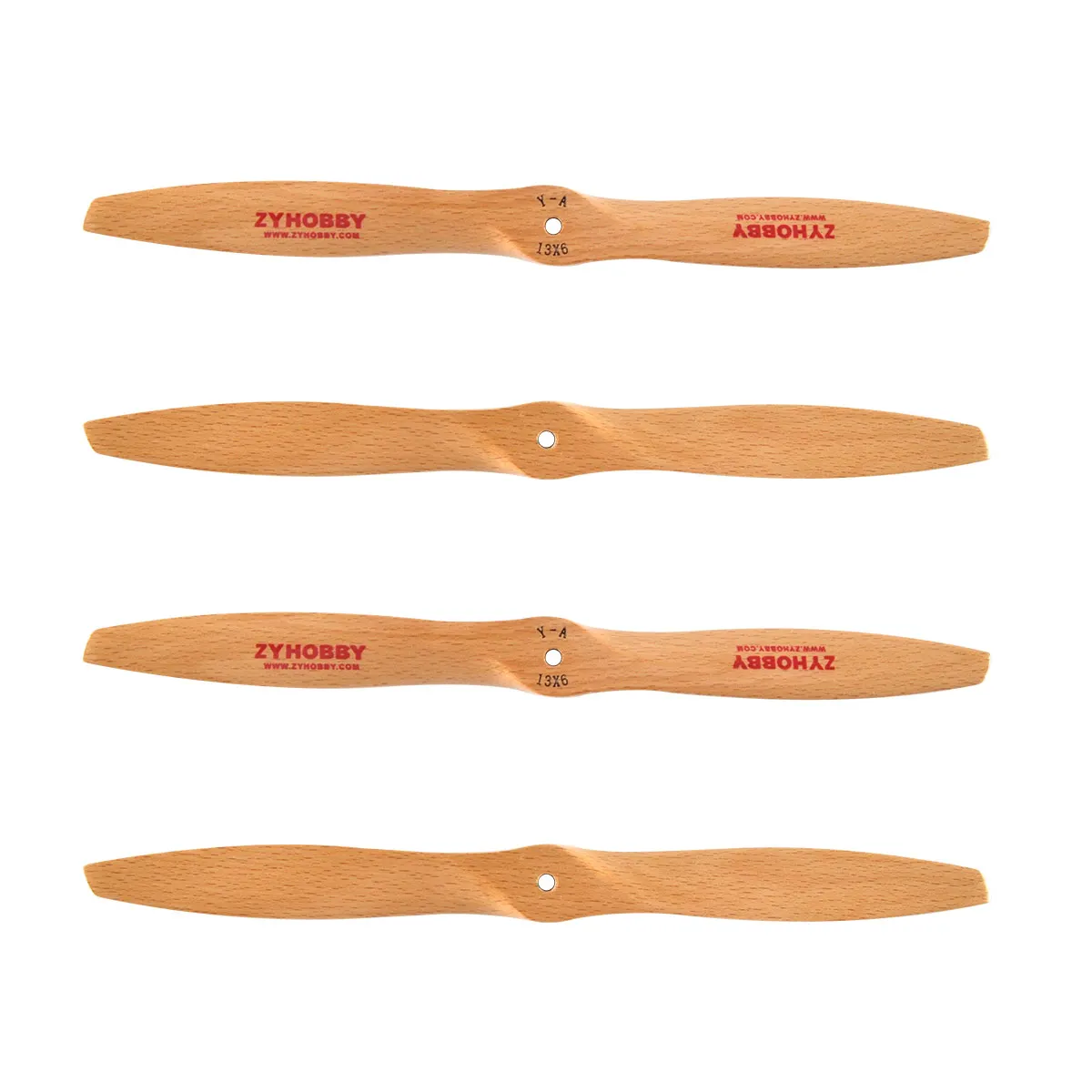 1pc 13*6 Wooden Propeller CW or CCW Tracter Pusher Prop For Fixed Wing RC Airplane Model Aircraft Zyhobby | Игрушки и хобби
